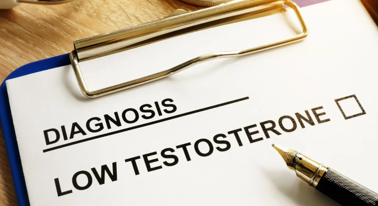 clip board with low testosterone check box on paper